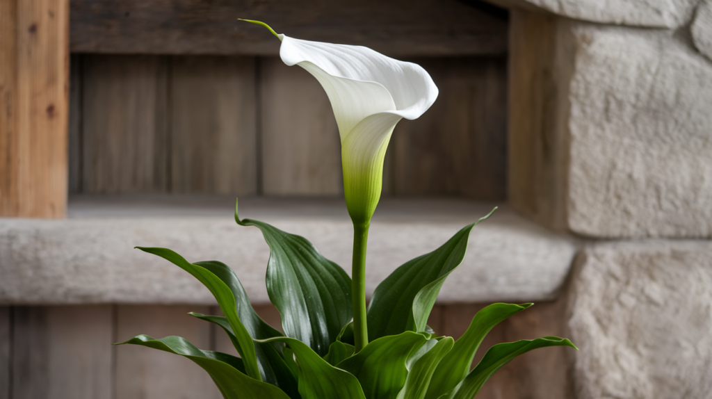 plantas-estanque-Zantedeschia-aethiopica-medakas